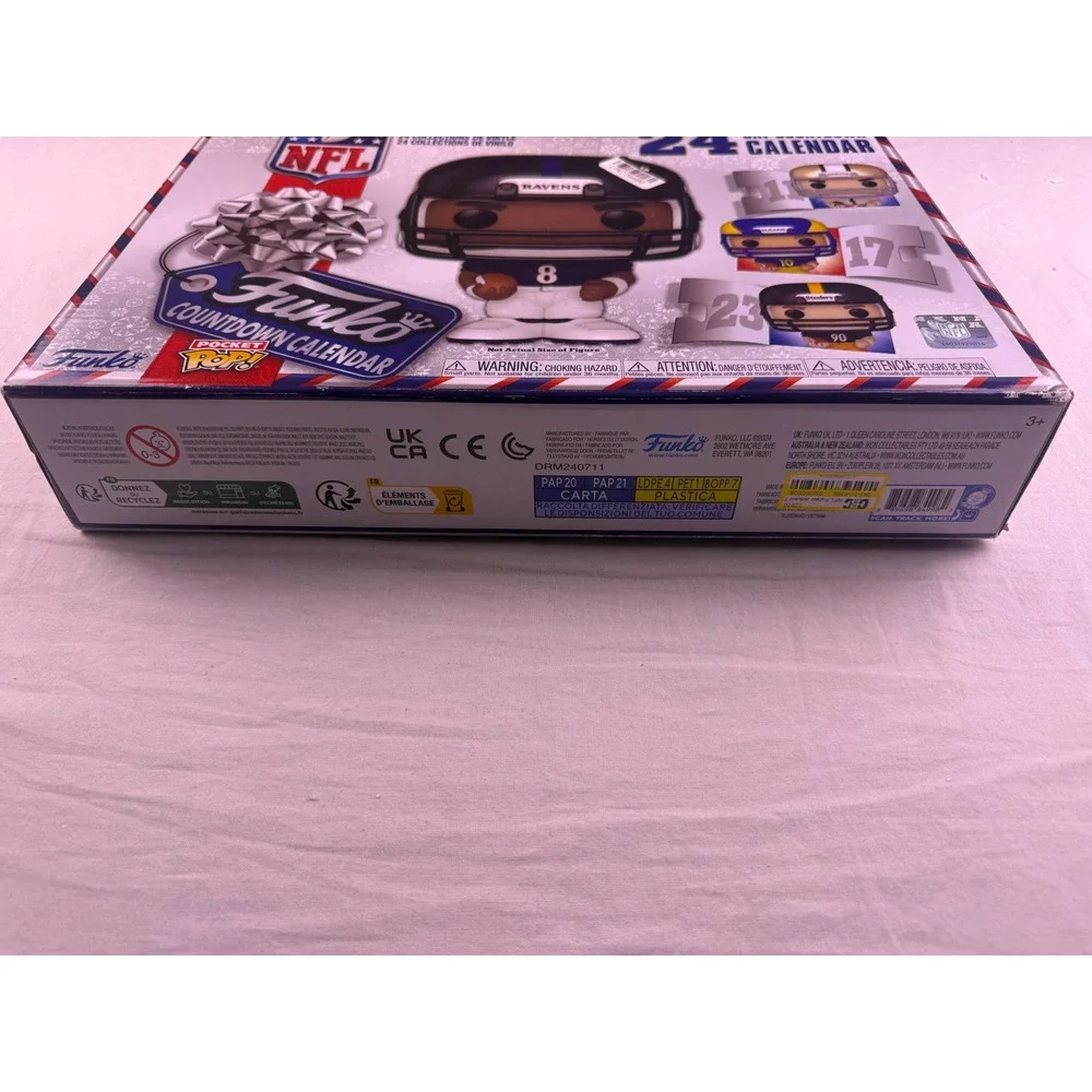 Funko Pocket Pop! NFL 24 Day Countdown Calendar Multicolor NEW - Open Box